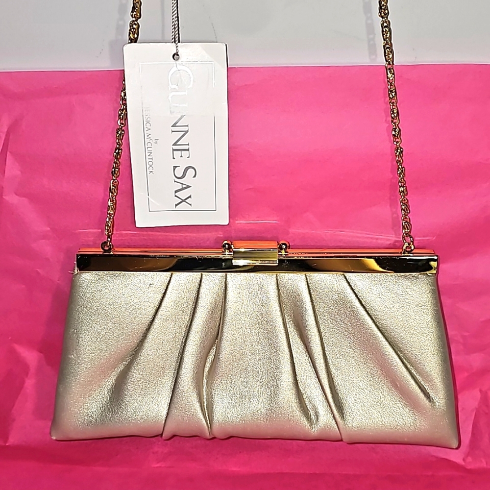 Gunne Sax Gold Shoulder Bag